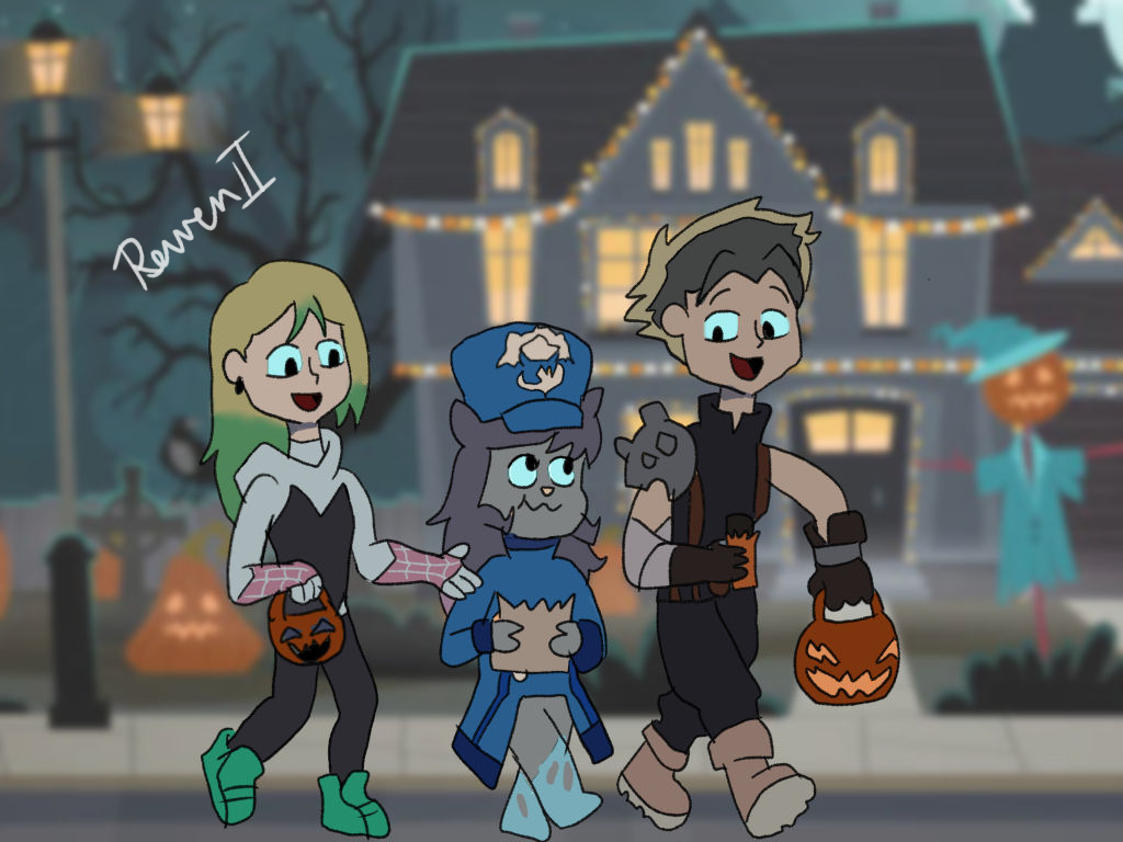 Serena, Gerlit and Matthew halloween costume