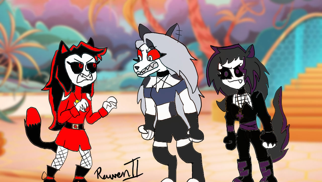 Loona, Adola and Raphaella being MAD (oc request)
