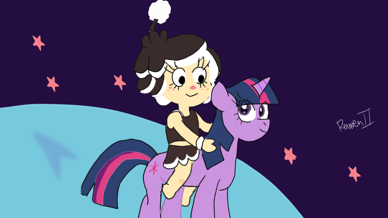 Hanazuki rides on Twilight