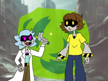 Uzi and N as Rick and Mort