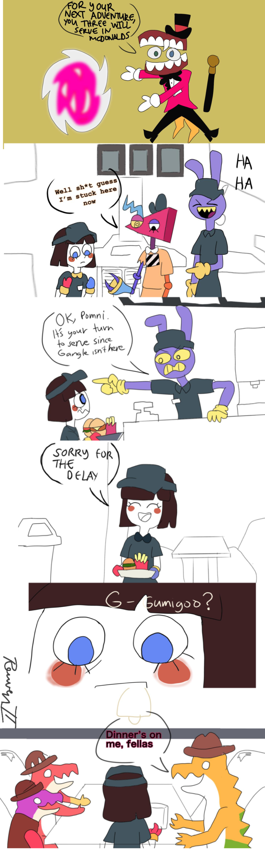 Digital circus in Mcdonalds part 1