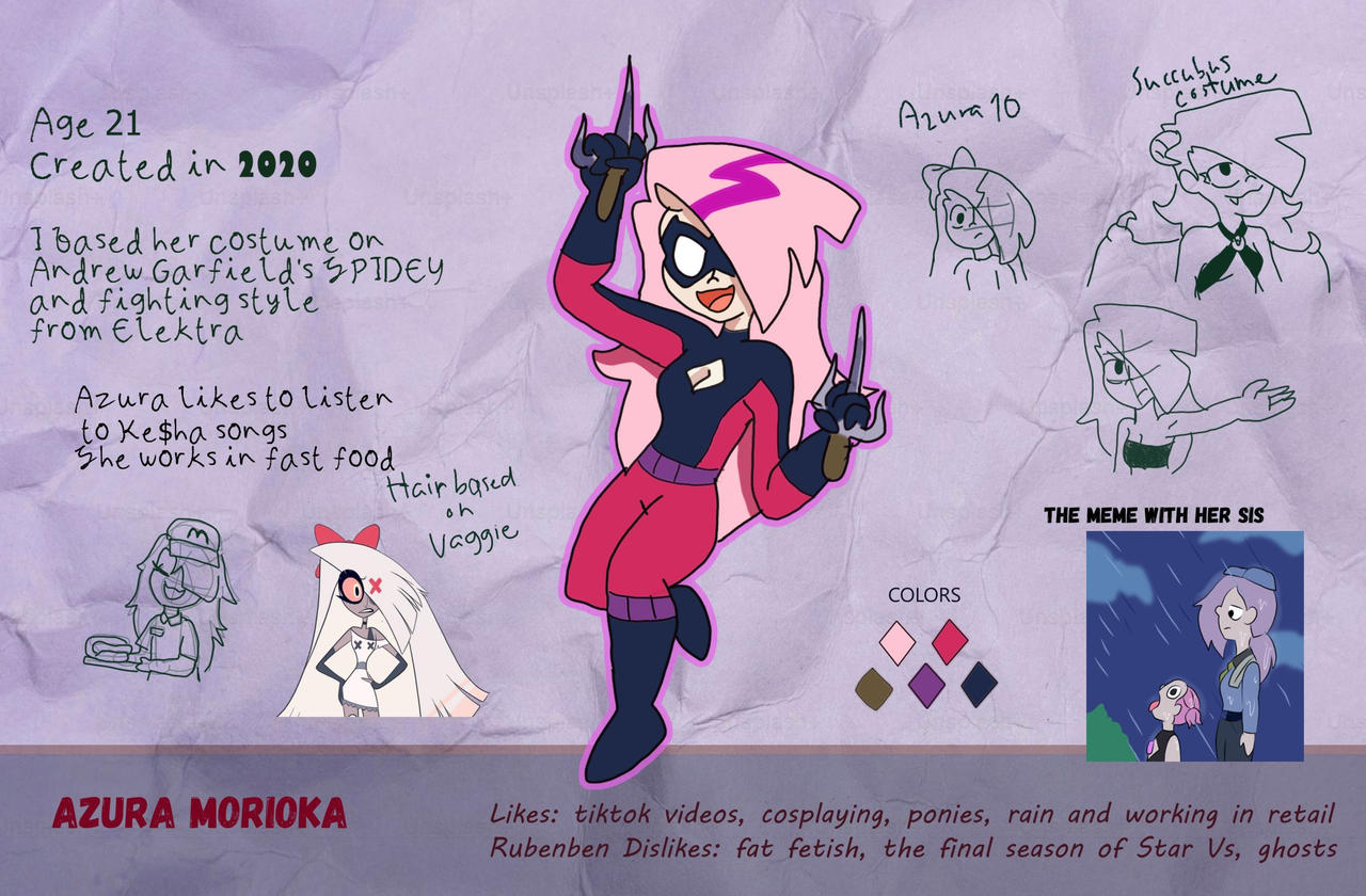 Azura character sheet and reintroduction
