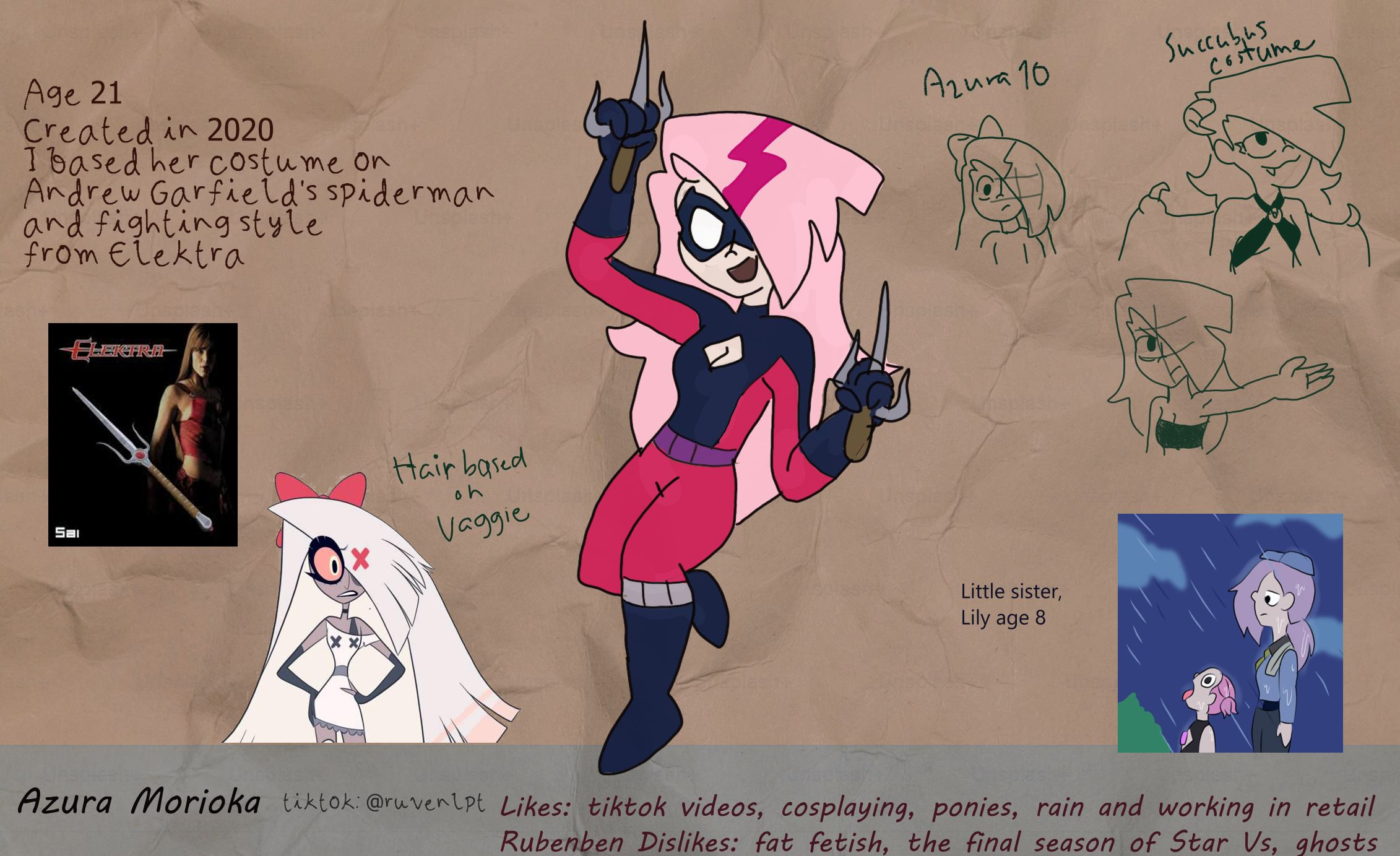 Azura character sheet and reintroduction
