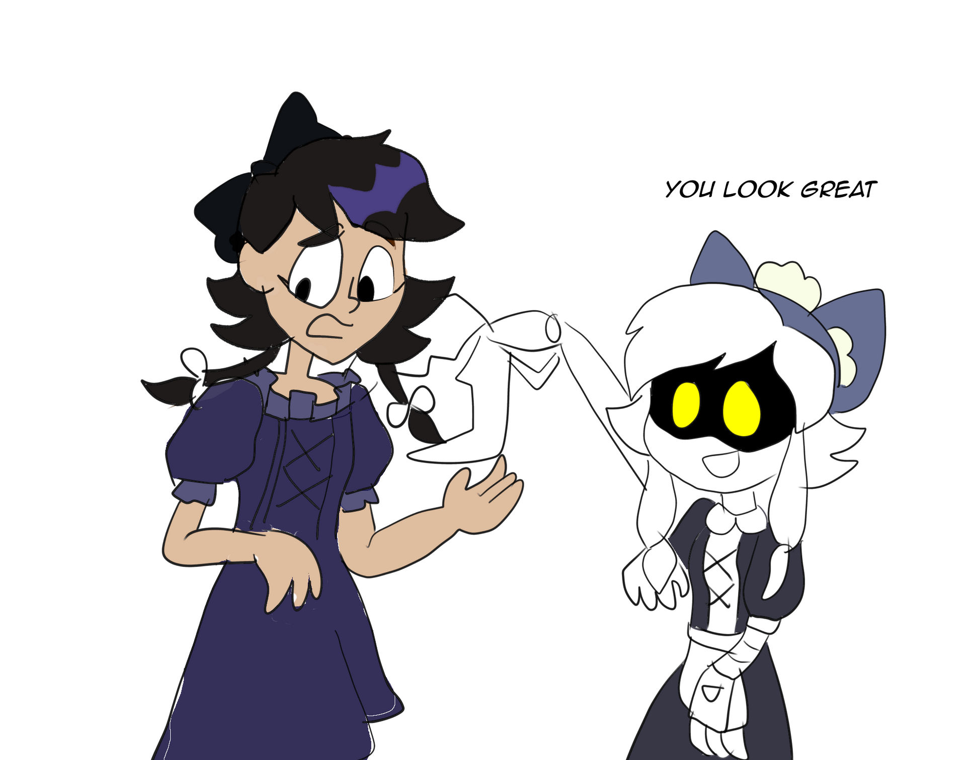 CYN dresses up OC Josh as Tessa