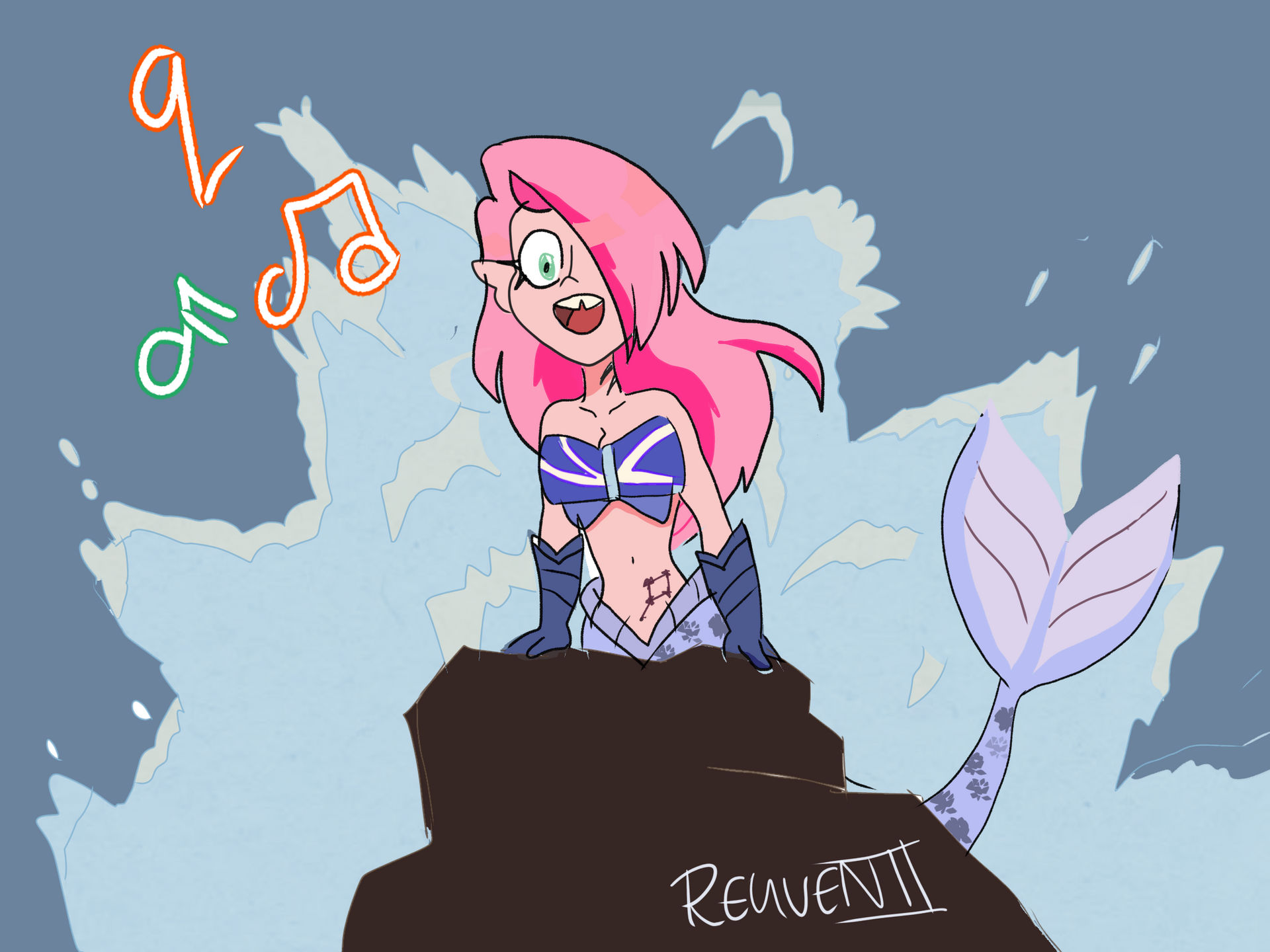 OC Azura as a Mermaid