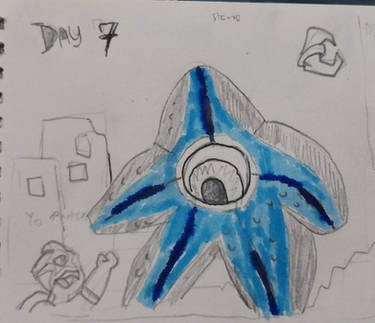 Inktober 7-8. Starfish and Reckless