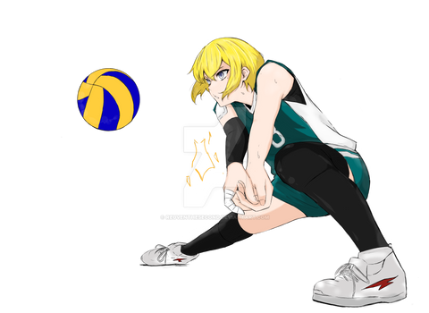 Volleyball girl sketch