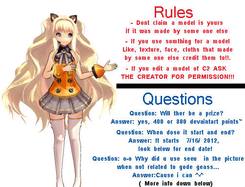 Mmd Code MMD Code geass C2 model contest!!! by VocaloidBrit on DeviantArt
