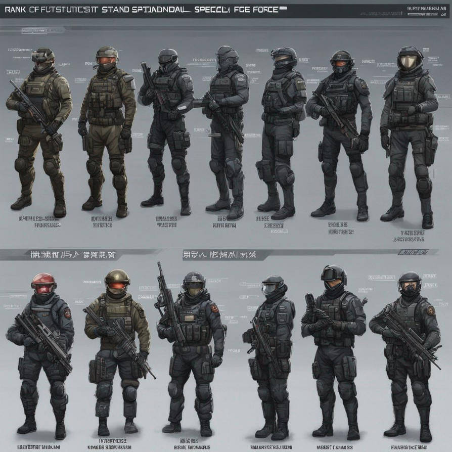 Rank of futuristic standard special force by CWay87555567 on DeviantArt