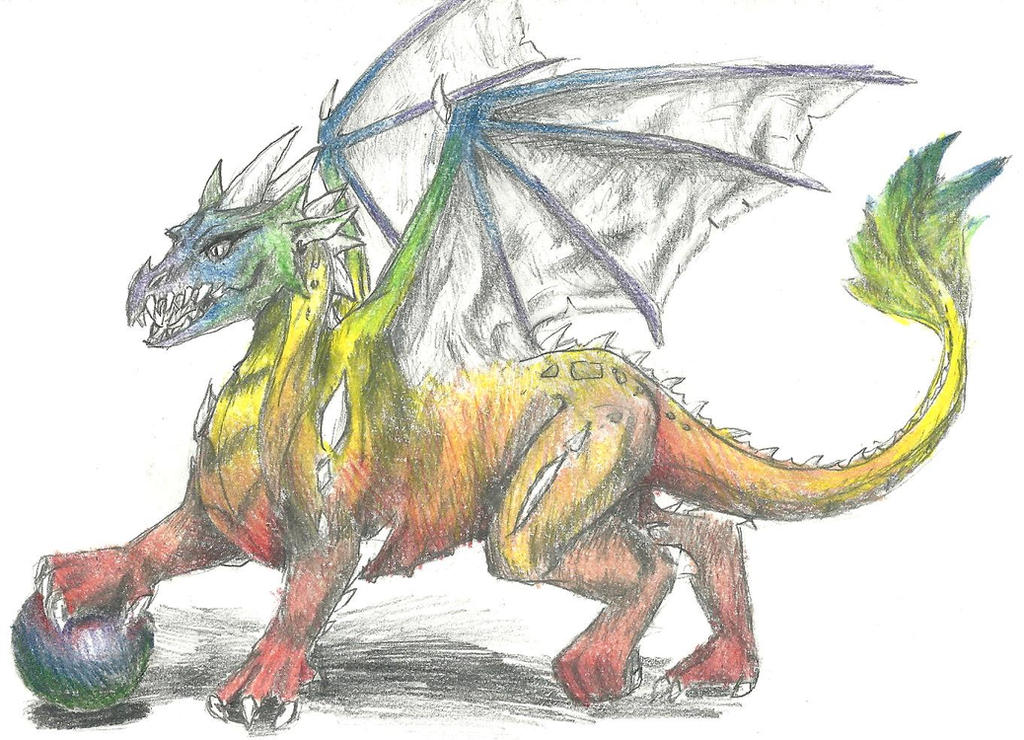 One Color Dragon Dragon (Color) by MaskedSheik on DeviantArt