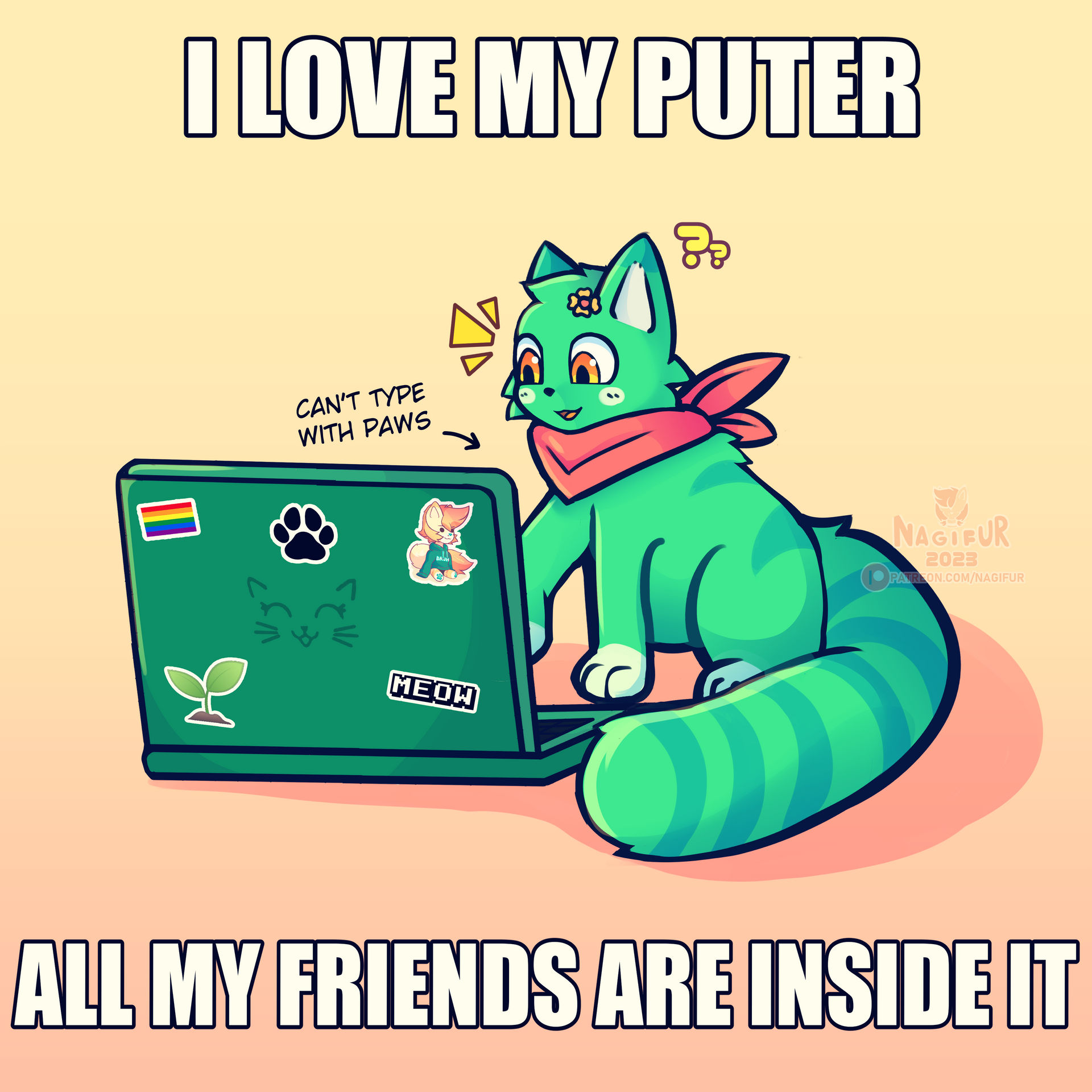 puter friends by nagifur on DeviantArt