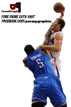 Blake Griffin Dunk Over Kendrick Perkins Cutout.pn