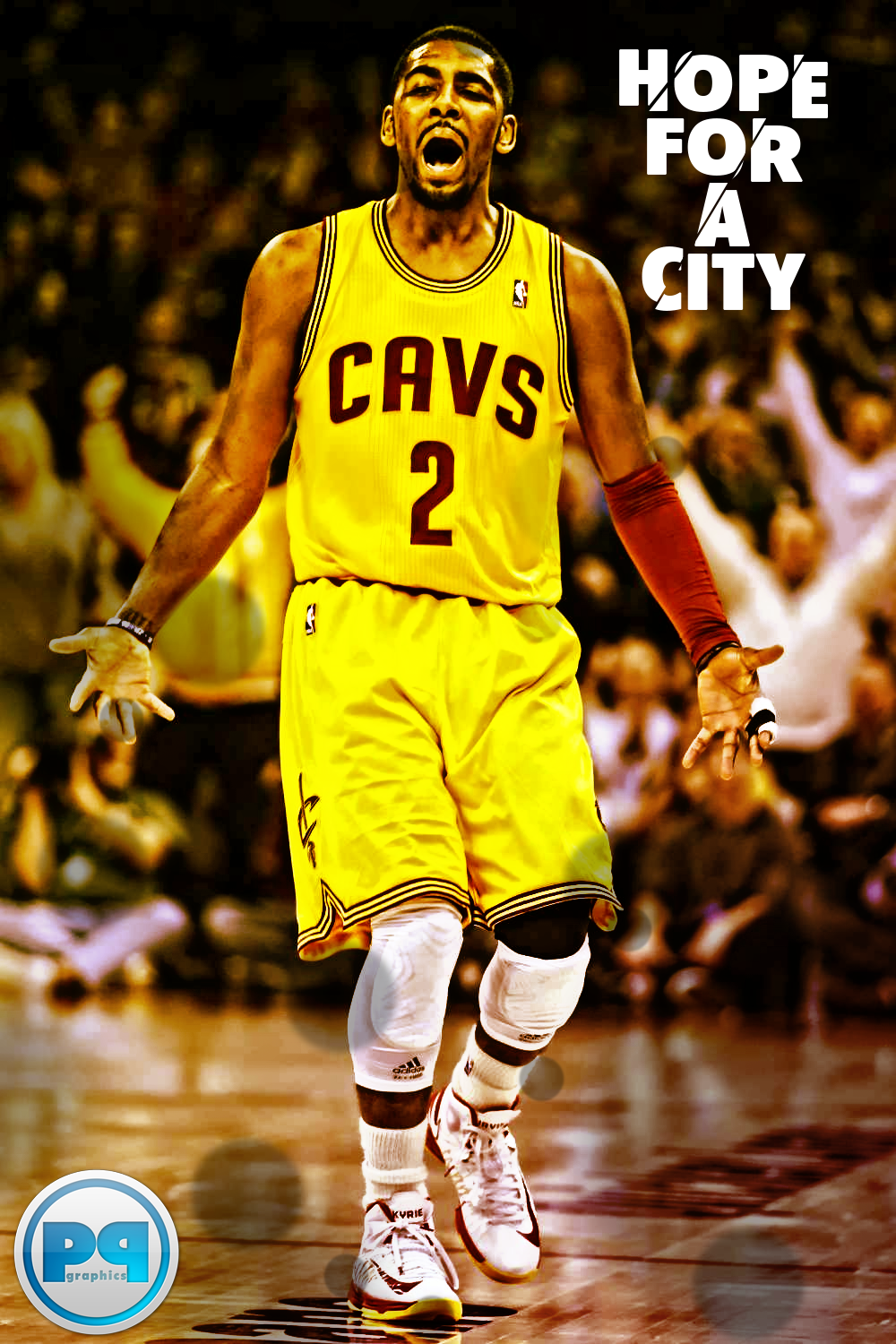 Kyrie Irving Hope for a City, iPhone Wallpaper