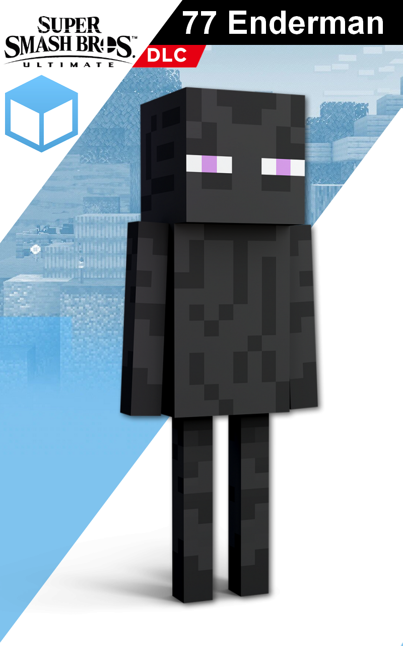 Will (PushDustIn) on X: {Skinny in Smash} While the Enderman skin is  available for purchase in Minecraft, the arms still retain the normal  thickness. In Smash, they were made thinner. #PushFact #Minecraft #