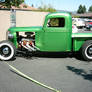 Chevrolet Green Hot Rod Truck