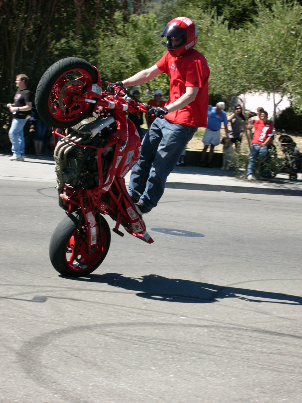 Stunt Riders at Car Show - 3