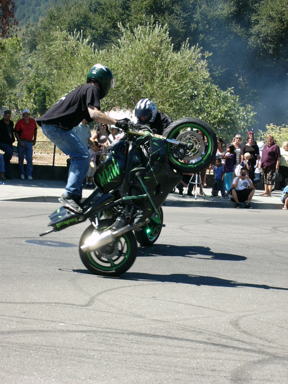 Stunt Riders at Car Show - 7