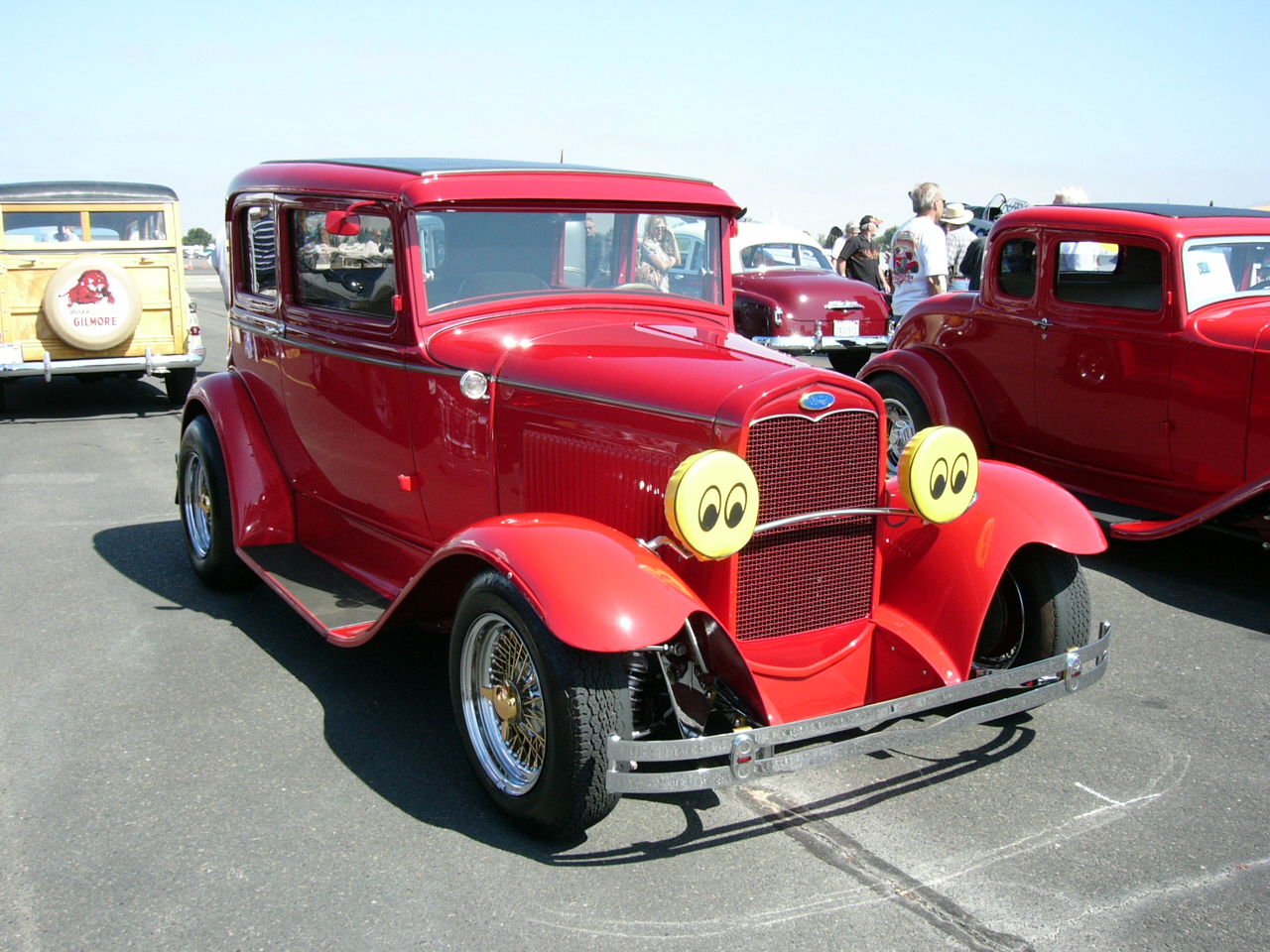 1931 Ford Victoria in Blood Red with Moon Eyes