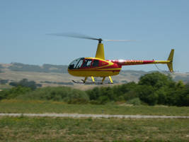 Robinson R44 hover demonstration