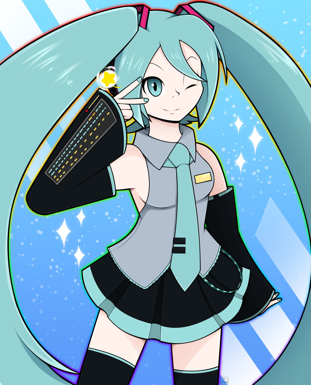 Hatsune Miku By Miss Psyson On DeviantArt hatsune-miku-by-miss-psyson-on-deviantart