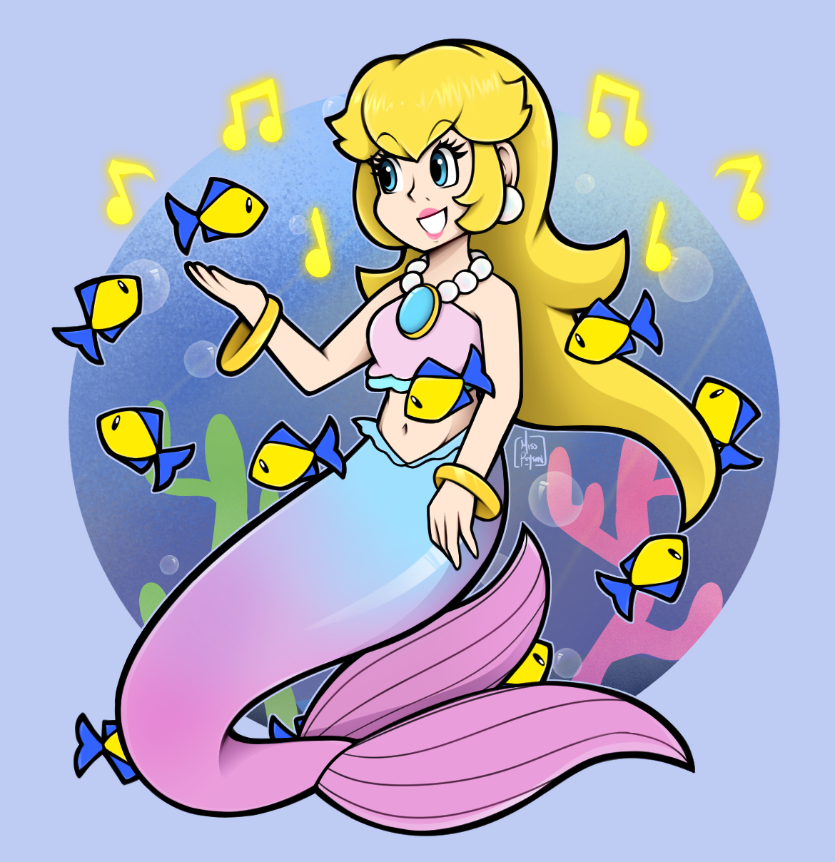 Princess Peach Showtime - Mermaid by Miss-Psyson on DeviantArt