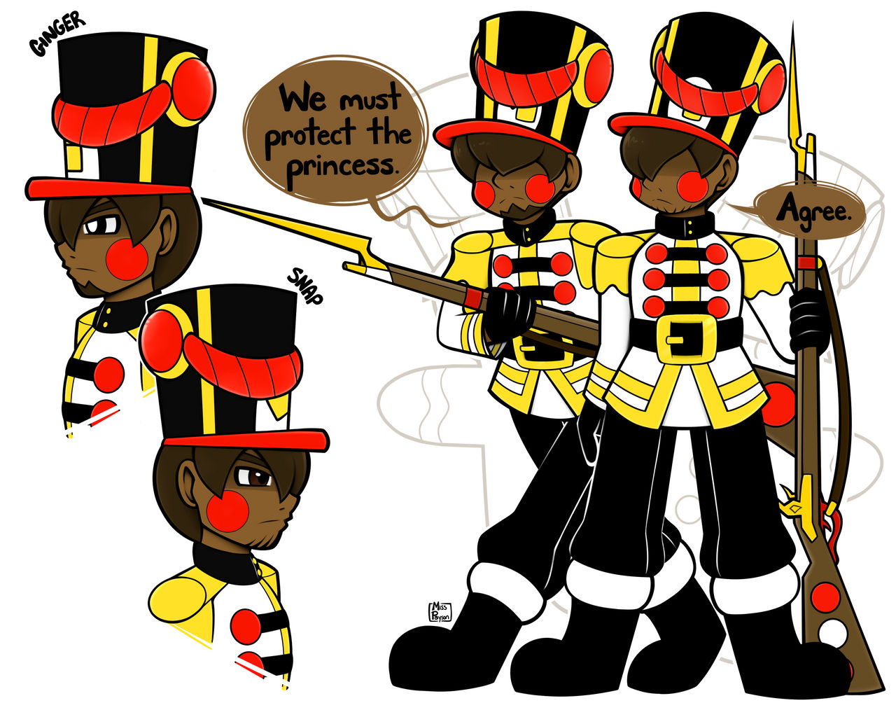 OC: Gingerbread Guards by Miss-Psyson on DeviantArt