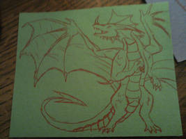 5 minute dragon sketch