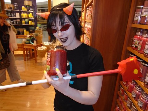 4/13 Cosplaying: Candle Shopping (sniffing)