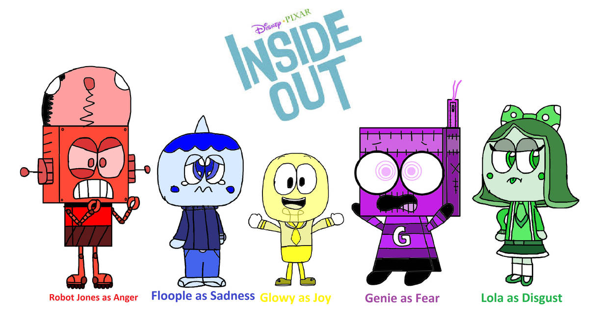 My favourite characters as Inside Out by Shakira102007 on DeviantArt