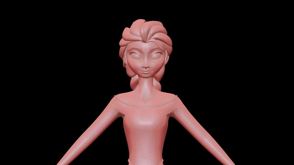 Elsa 3D model (wip 4)
