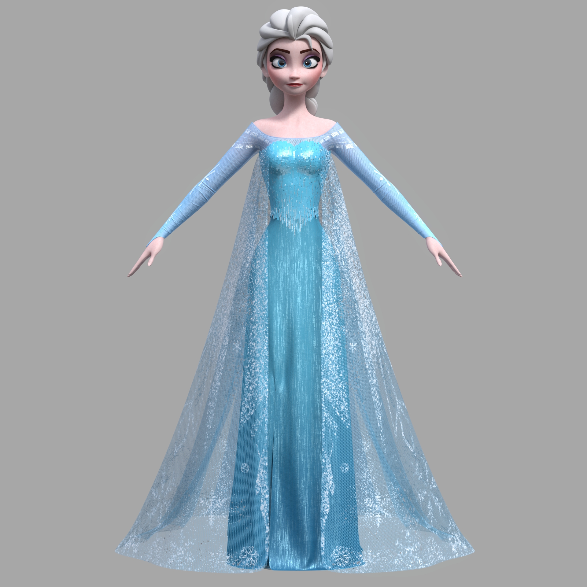 Frozens Elsa 3D Model (2) by 3d-modeler on DeviantArt