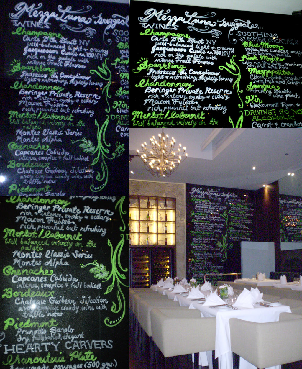 mezza luna menu