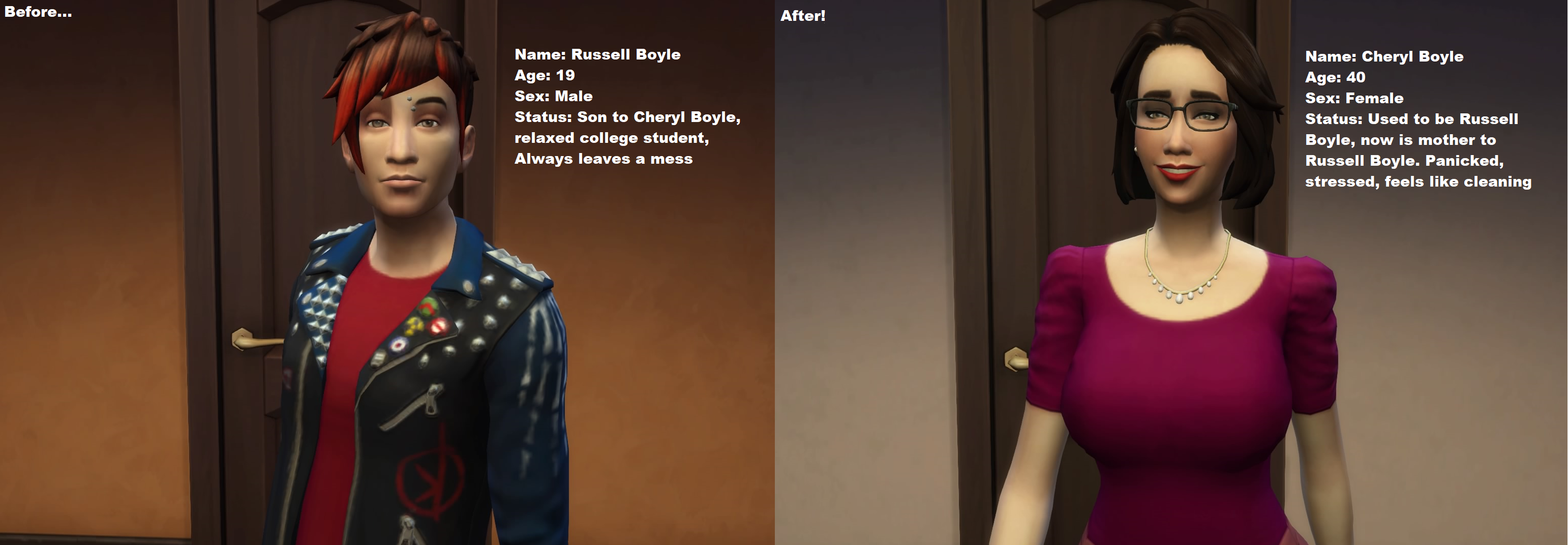 mom before and after sex