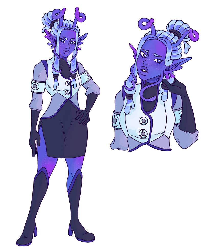 Alien girl by Faeryphos on DeviantArt