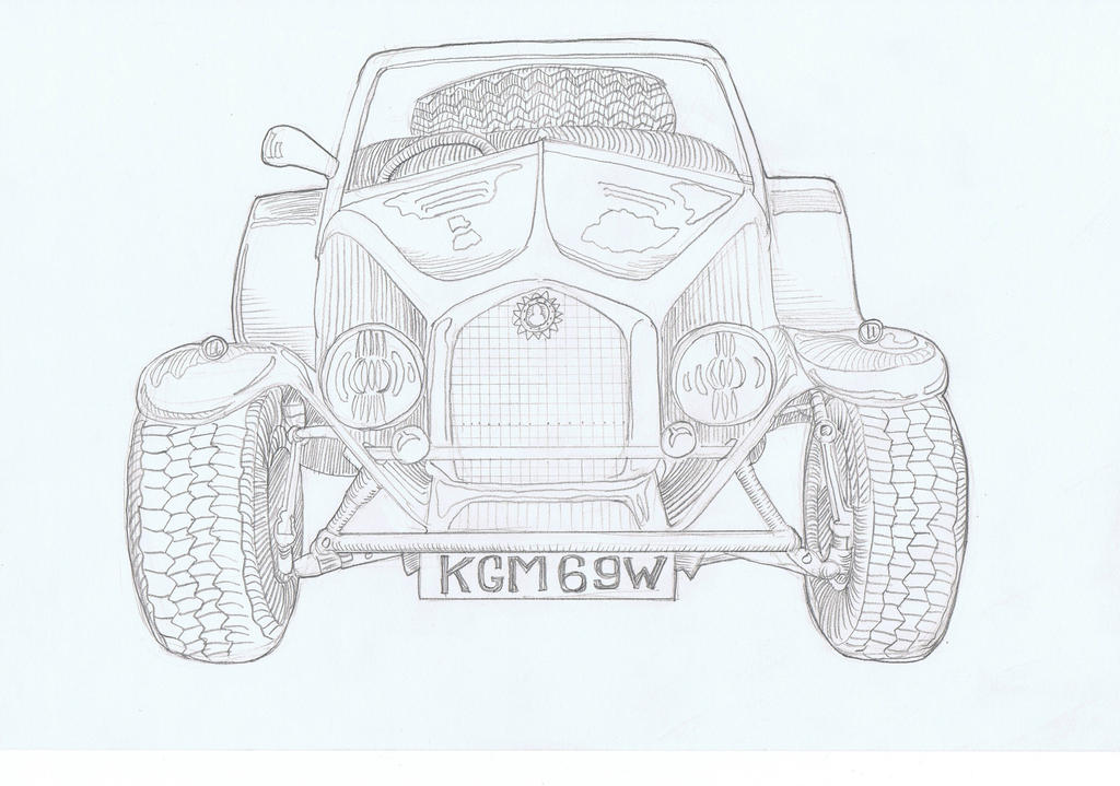 Kev Drawing Kev's Car pencil drawing by Golgonooza on DeviantArt
