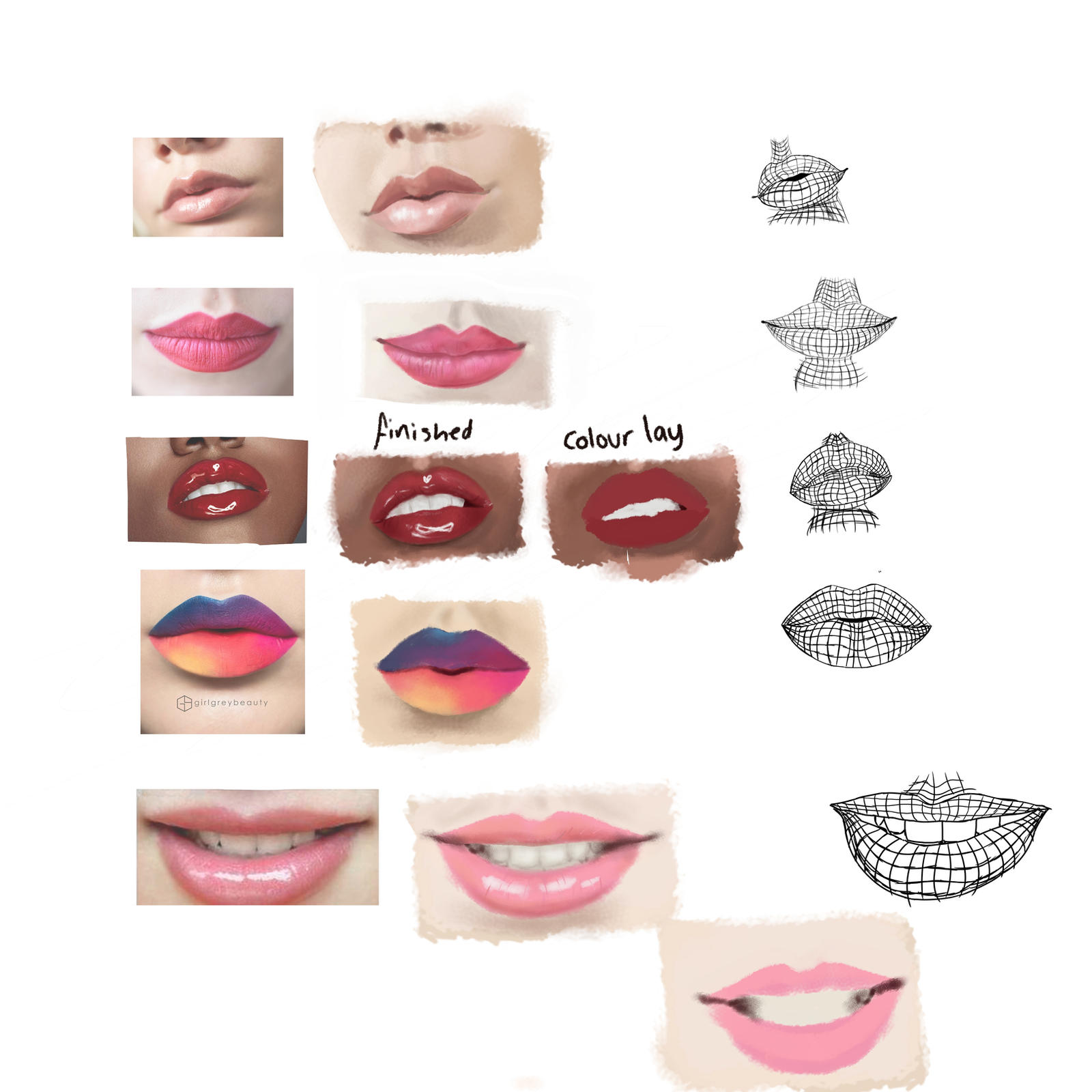 Trinity Ele Lips Tutorial Studying lips by EvilEEvEE1 on DeviantArt