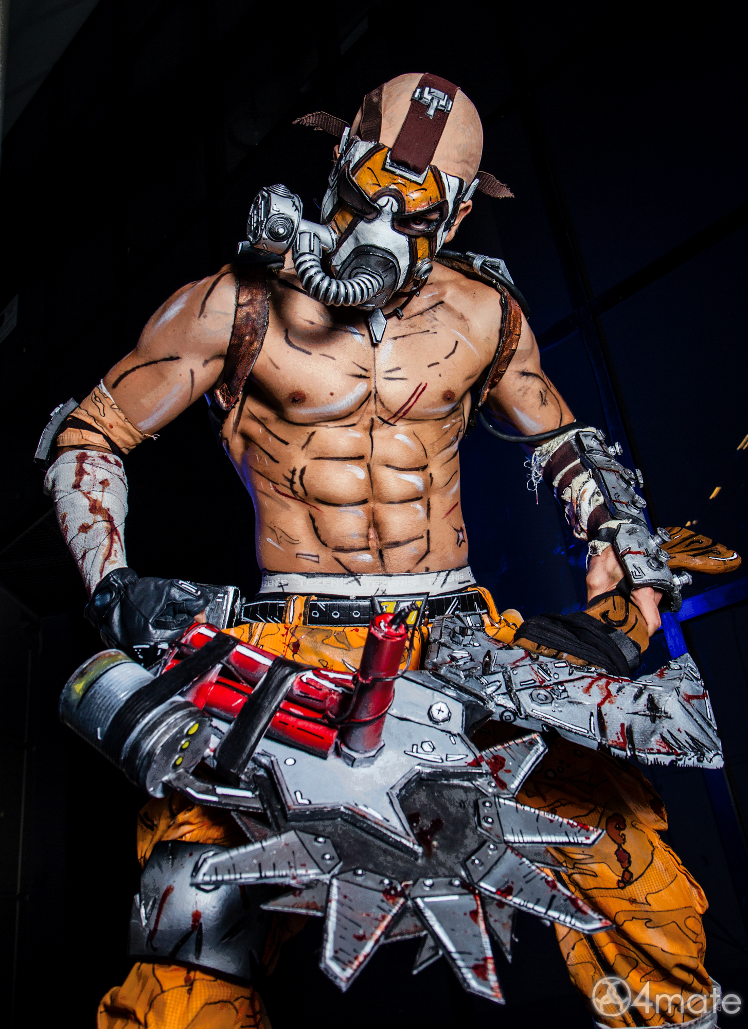 Borderlands 2 Cosplay - Psycho Krieg by Leon Chiro