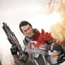 Commander Shepard Blood Dragon Armour Mass Effect