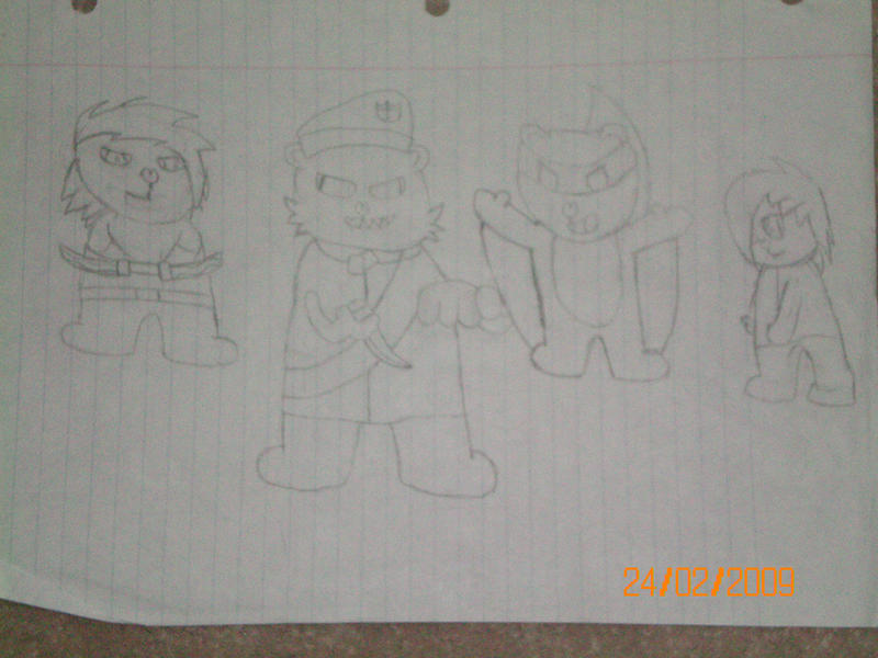 HTF Group Lineart by Cometgamer on DeviantArt
