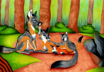 Fox Family Adoption by Figofox