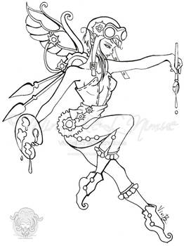 fairy lineart - DOLLCELIA