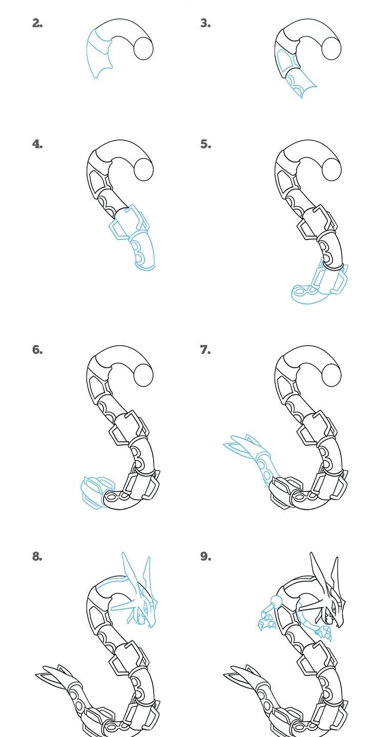 how to draw rayquaza by king60man643 on DeviantArt