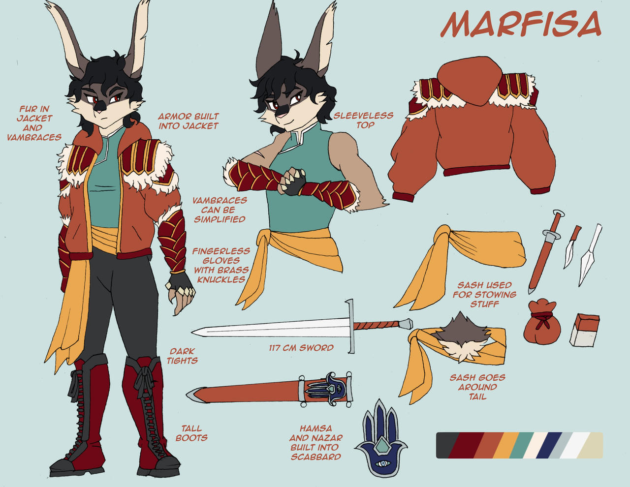 Marfisa Outfit Ref by HuanDoodles on DeviantArt