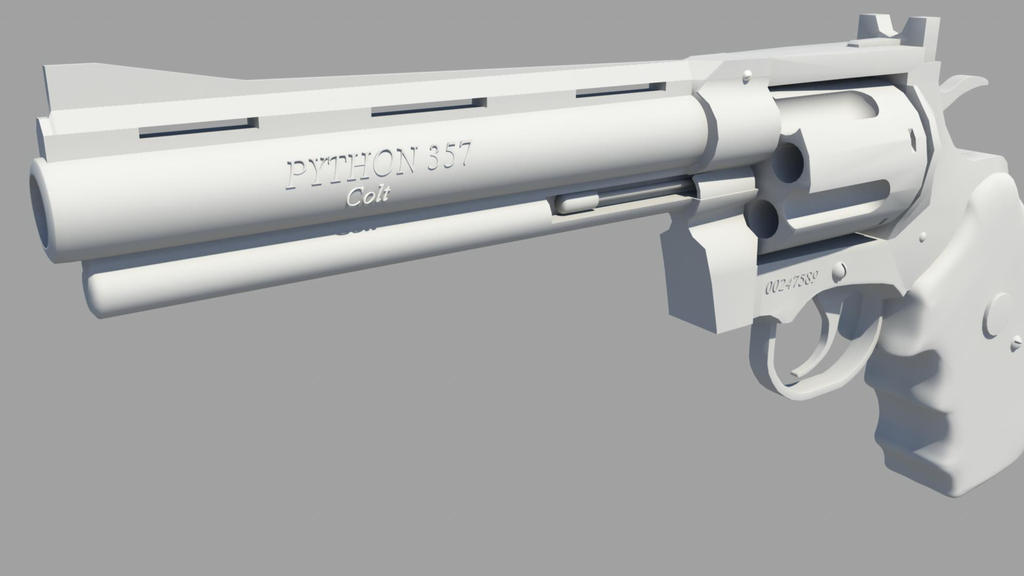 Colt Python 3D by TheJDem on DeviantArt