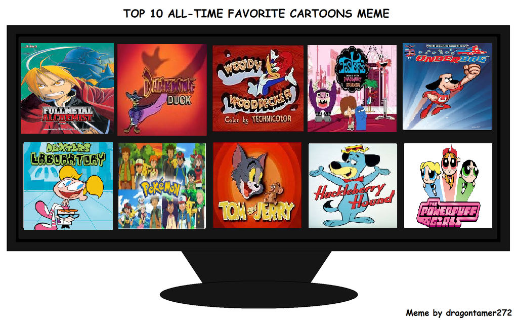 my top 10 favorite all time cartoons by cartoonstarreviews on DeviantArt