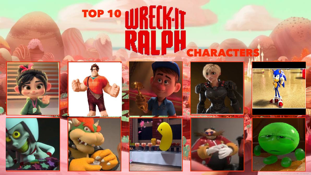 my top 10 favorite wreck it ralph characters by cartoonstarreviews on ...
