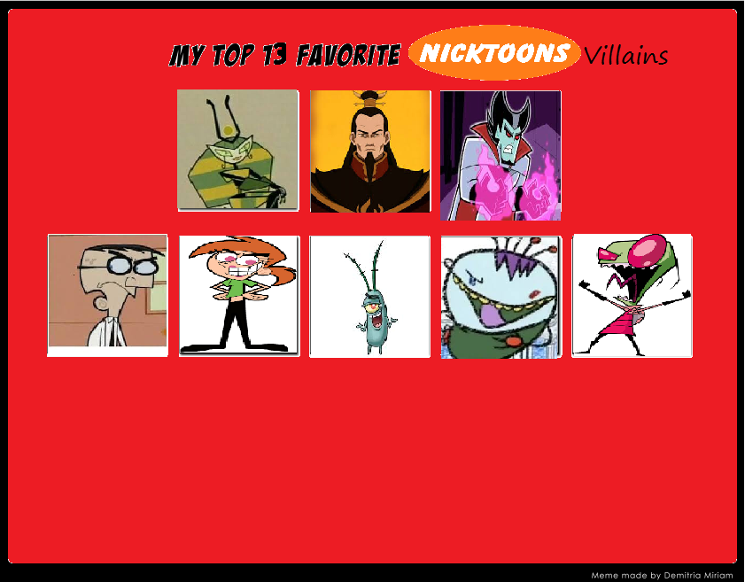 My Top 8 Favorite Nicktoon Villains By Cartoonstarreviews On Deviantart My Top 8 Favorite Nicktoon Villains By Cartoonstarreviews On Deviantart