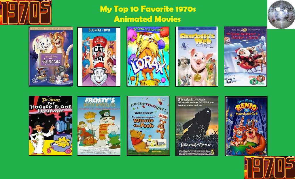 my top 10 favorite 1970s animated movies by cartoonstarreviews on DeviantArt