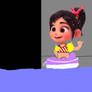 Vanellope Rides Seat Float Kids Boat in the Pool