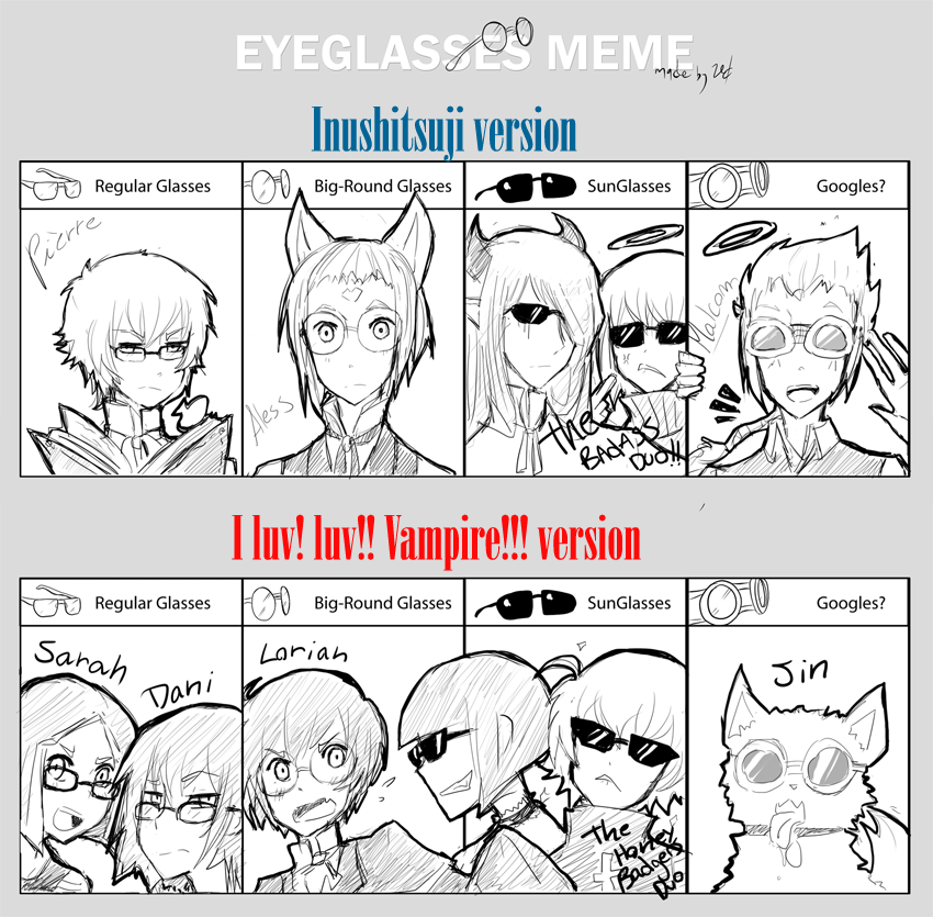 Eyeglasses meme  TWO VERSIONS